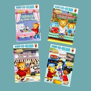 Set of 4 Pre-level One Daniel Tigers Neighborhood Books in excellent condition.